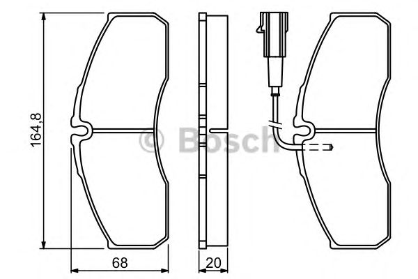 Тормозные колодки BOSCH 0 986 494 278