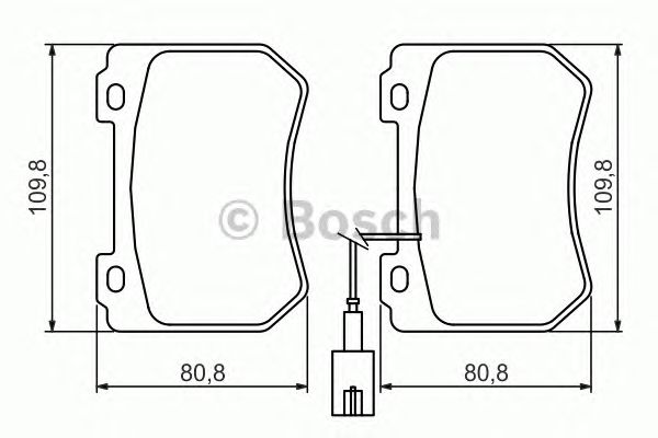 Тормозные колодки BOSCH 0 986 494 402