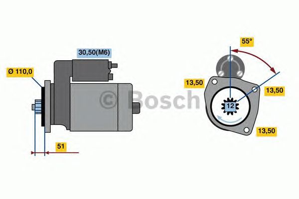 Стартер BOSCH 0 001 241 119