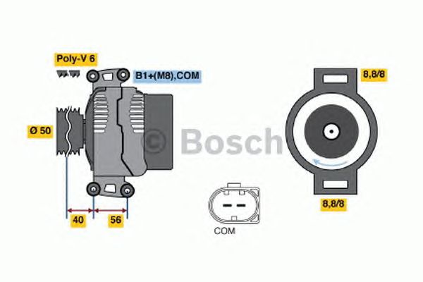 Генератор BOSCH 0 124 625 023