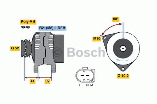 Генератор BOSCH 0 124 515 042