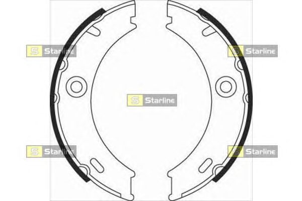 Гальмівні колодки ручника STARLINE BC 07970
