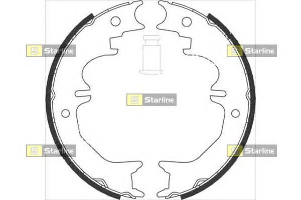 Гальмівні колодки ручника STARLINE BC 08850