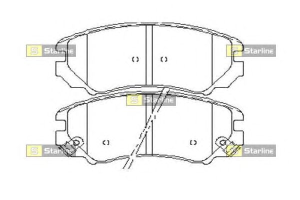 Тормозные колодки STARLINE BD S445