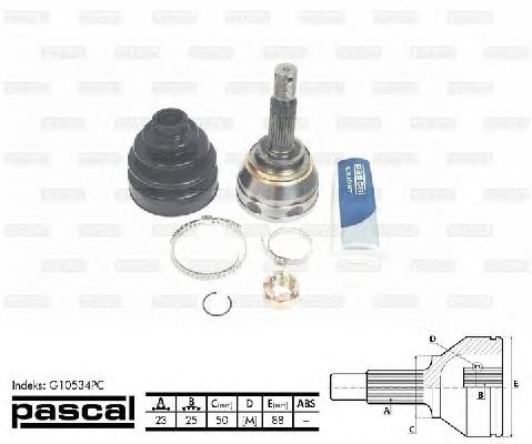 Комплект ШРКШ PASCAL G10534PC