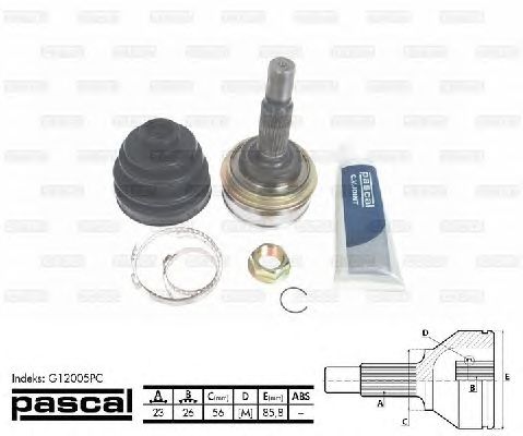 Комплект ШРУСов PASCAL G12005PC