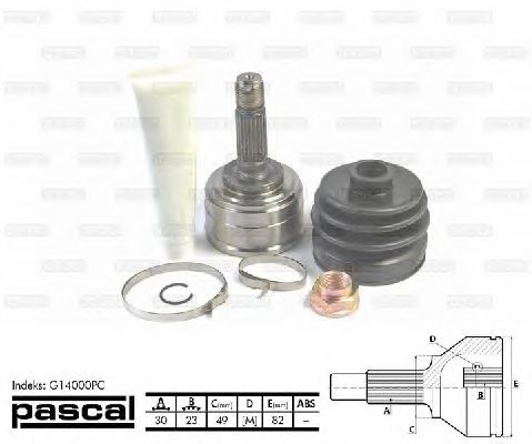 Комплект ШРУСов PASCAL G14000PC