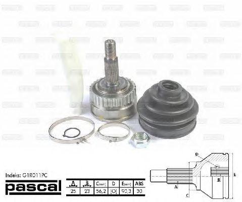 Комплект ШРУСов PASCAL G1R011PC