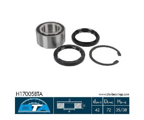 Підшипник маточини BTA H17005BTA