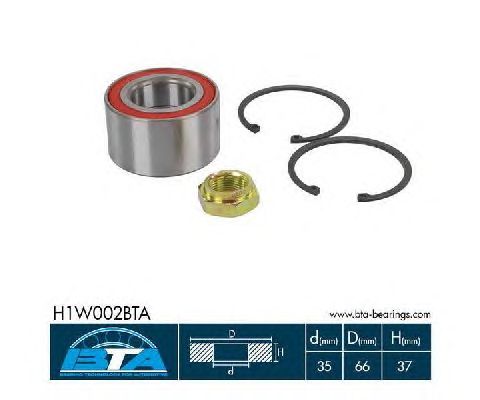Ступичный подшипник BTA H1W002BTA