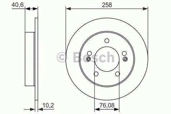 Тормозной диск BOSCH 0 986 479 059