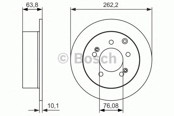 Тормозной диск BOSCH 0 986 479 061