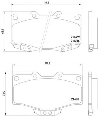 Тормозные колодки TEXTAR 2167901