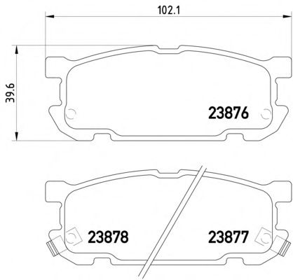Тормозные колодки TEXTAR 2387601
