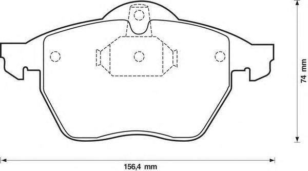 Тормозные колодки JURID 571920J