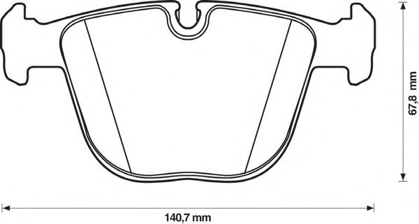Тормозные колодки JURID 571991JC