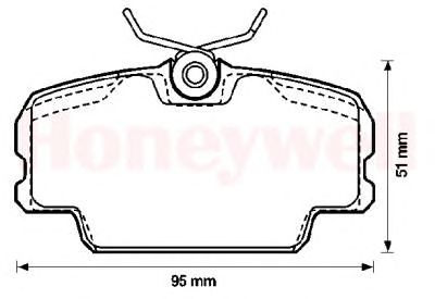 Тормозные колодки BENDIX 571559B