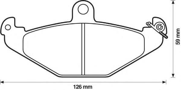 Тормозные колодки BENDIX 571425B