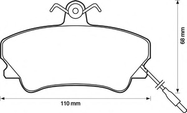 Тормозные колодки BENDIX 571511B