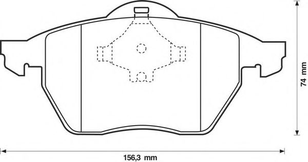 Тормозные колодки BENDIX 571935B