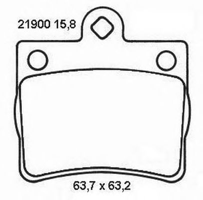 Тормозные колодки BENDIX 573053B