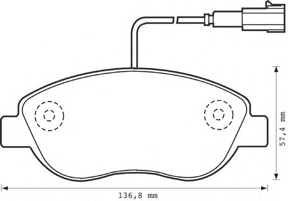 Тормозные колодки BENDIX 573075B