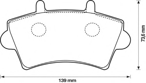 Тормозные колодки BENDIX 573107B