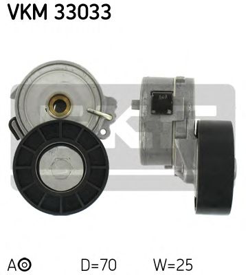 Натяжной ролик поликлинового ремня SKF VKM 33033