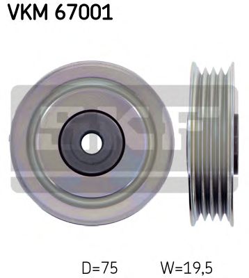 Направляющий / паразитный ролик поликлинового ремня SKF VKM 67001