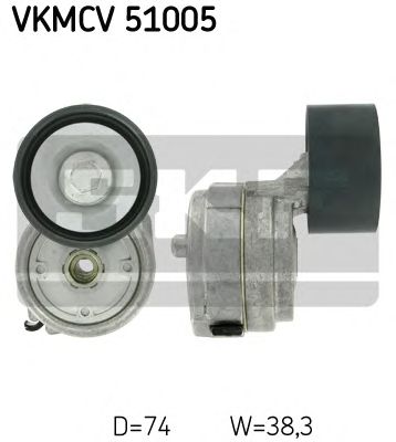 Натяжной ролик поликлинового ремня SKF VKMCV 51005
