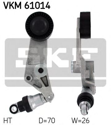 Натяжной ролик поликлинового ремня SKF VKM 61014