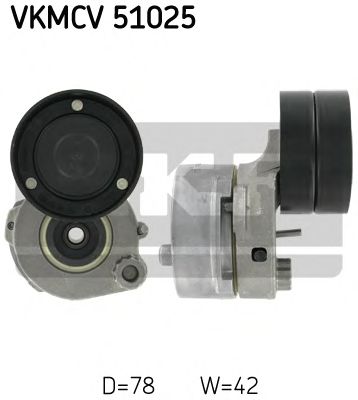 Натяжний ролик поліклинового ременя SKF VKMCV 51025