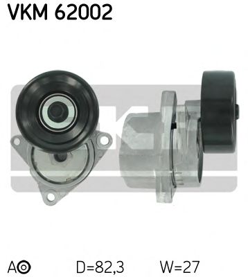 Натяжной ролик поликлинового ремня SKF VKM 62002