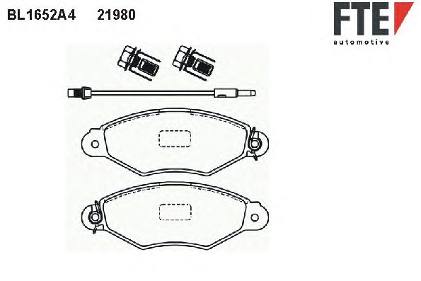 Тормозные колодки FTE BL1652A4