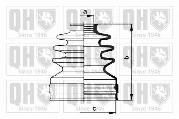 Комплект пыльника ШРУСа QUINTON HAZELL QJB1024