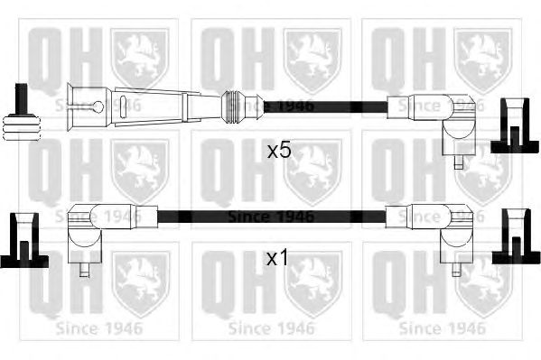 Комплект високовольтних проводів QUINTON HAZELL XC973