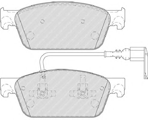 Тормозные колодки FERODO FVR4302