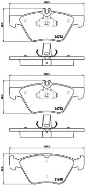 Тормозные колодки BREMBO P 50 075