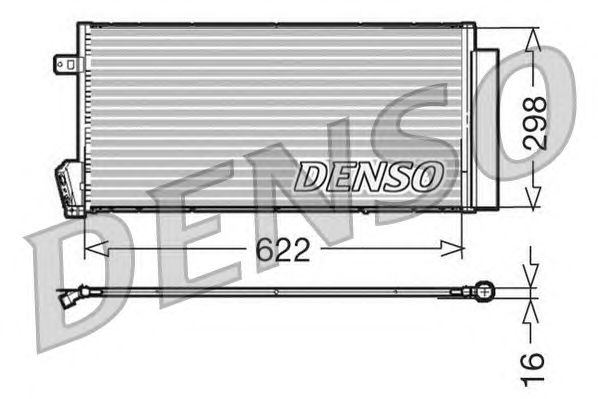 Радиатор кондиционера DENSO DCN09018
