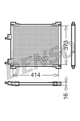 Радіатор кондиціонера DENSO DCN10015