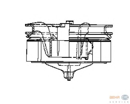 Вентилятор салона HELLA 8EW 009 158-011