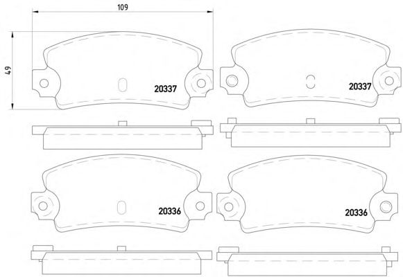 Гальмівні колодки MINTEX MDB1065