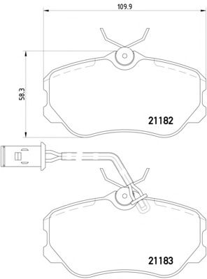 Тормозные колодки MINTEX MDB1484