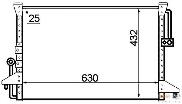 Радіатор кондиціонера HELLA 8FC 351 307-141