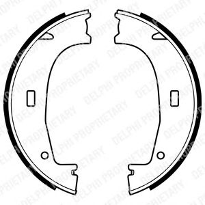 Тормозные колодки ручника DELPHI LS1704