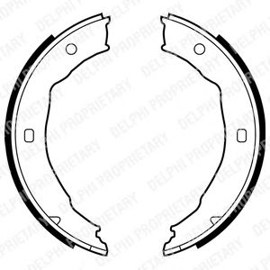 Тормозные колодки ручника DELPHI LS1881