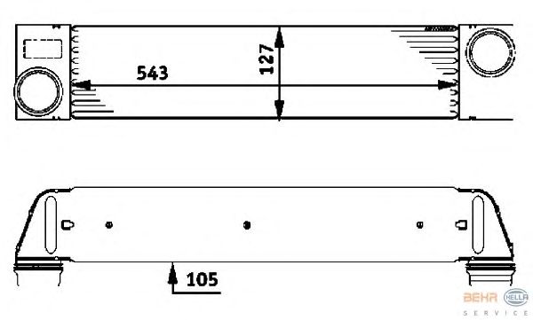 Интеркулер HELLA 8ML 376 723-451
