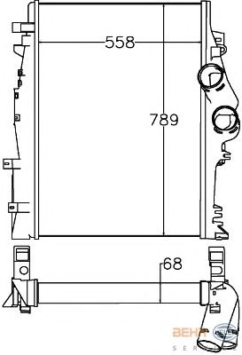 Интеркулер HELLA 8ML 376 758-151