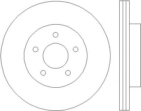 Тормозной диск HELLA 8DD 355 115-581 PRO
