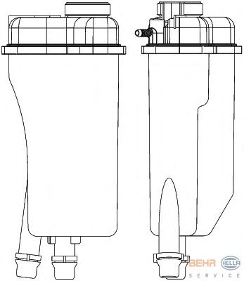 Расширительный бачок BEHR HELLA SERVICE 8MA 376 731-501